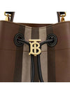 Small TB Bucket Bag Dark Birch Brown - BURBERRY - BALAAN 9