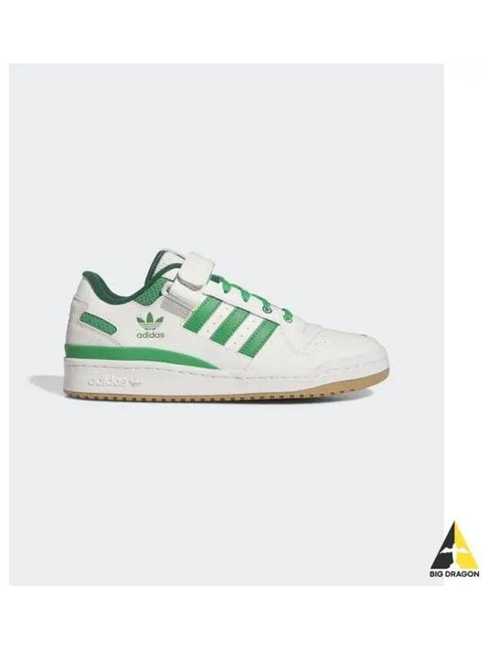 Forum Low Ankle Strap Low Top Sneakers Green Cloud White - ADIDAS - BALAAN 2