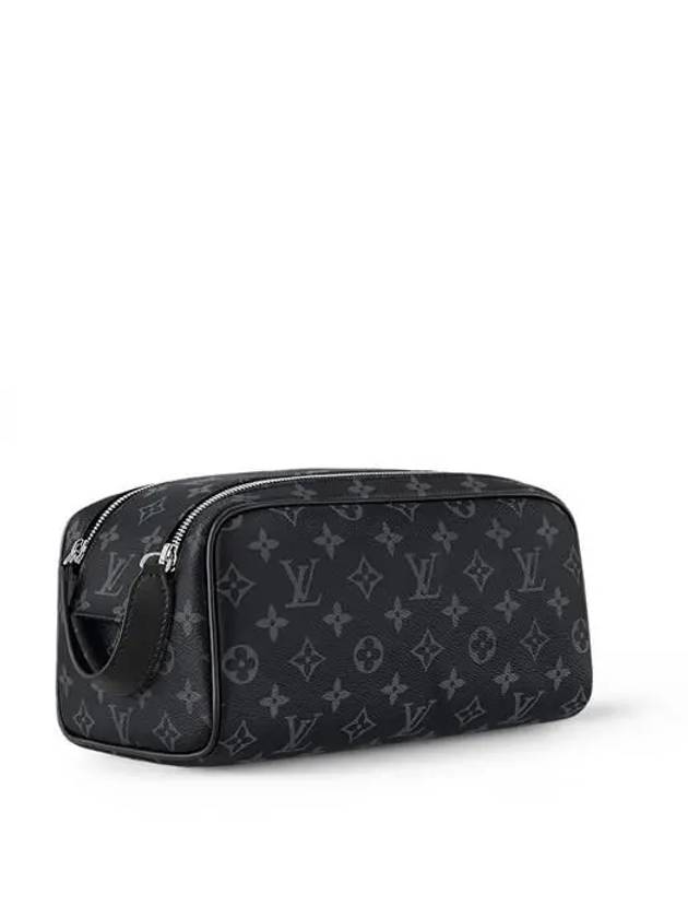 Dopp Kit Monogram Eclipse Pouch Bag Black - LOUIS VUITTON - BALAAN 3