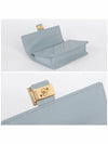 FF Baguette Nappa Leather Long Wallet Light Blue - FENDI - BALAAN 4