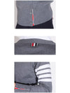 Men's Sustainable Classic Diagonal Wool Cardigan Medium Grey - THOM BROWNE - BALAAN 4