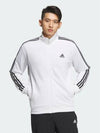 3S Regular Fit Double Knit Track Jacket White - ADIDAS - BALAAN 2