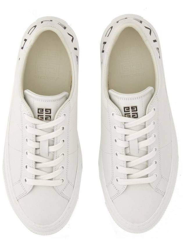 City Sports Leather Low Top Sneakers White - GIVENCHY - BALAAN 3