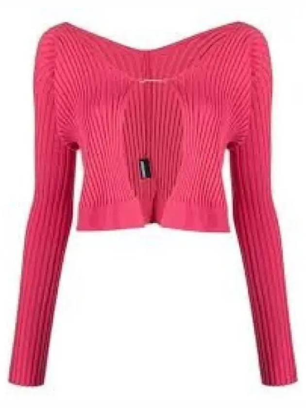 Jacquemus La Maille Fralou Longue Cardigan Pink 223KN5002190430SS23 1006194 - JACQUEMUS - BALAAN 1