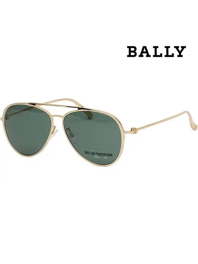 Eyewear Pilot Gold Metal Sunglaases Green - BALLY - BALAAN 6