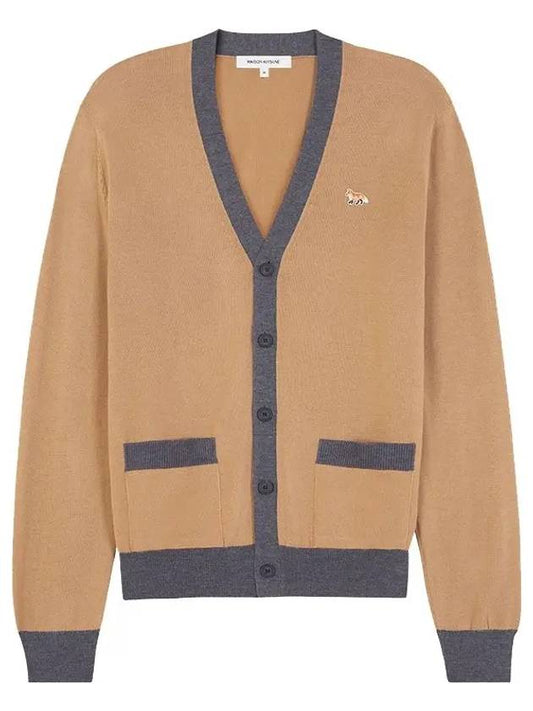 Baby Fox Patch Regular Cardigan Beige - MAISON KITSUNE - BALAAN 2