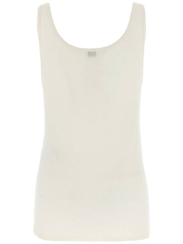 Cotton Rib Sleeveless - SAINT LAURENT - BALAAN 3