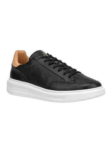 Beverly Hills Monogram Leather Low Top Sneakers Black - LOUIS VUITTON - BALAAN 1