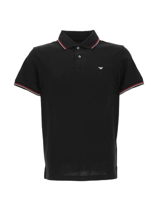 Line Color Logo PK Shirt Black - EMPORIO ARMANI - BALAAN 1