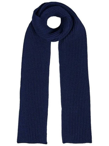 ribbed wool muffler royal blue SCARF ROYAL BLUE - ANDERSEN-ANDERSEN - BALAAN 1