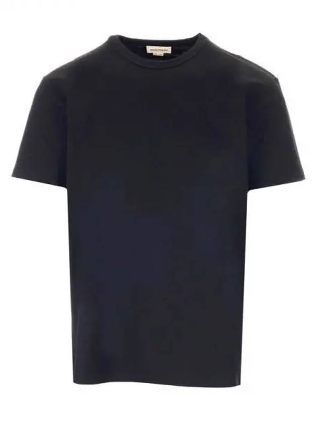 Back Graffiti Logo Short Sleeve T-Shirt Black - ALEXANDER MCQUEEN - BALAAN 2