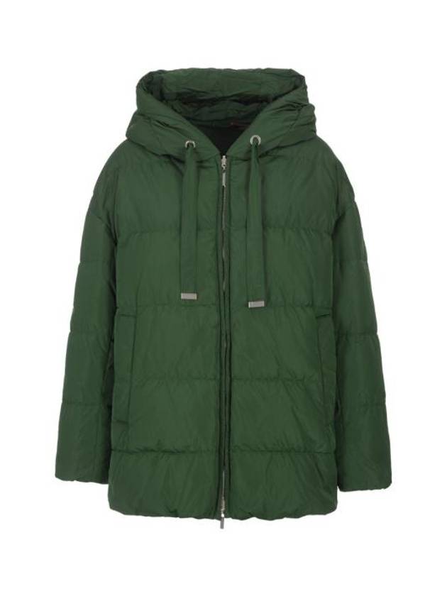 Women's Taffeta Reversible Wet Repellant Down Padding Green - MAX MARA - BALAAN 1