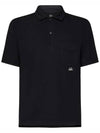 Pocket Polo Shirt Black - CP COMPANY - BALAAN 3