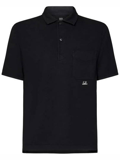 Pocket Polo Shirt Black - CP COMPANY - BALAAN 2