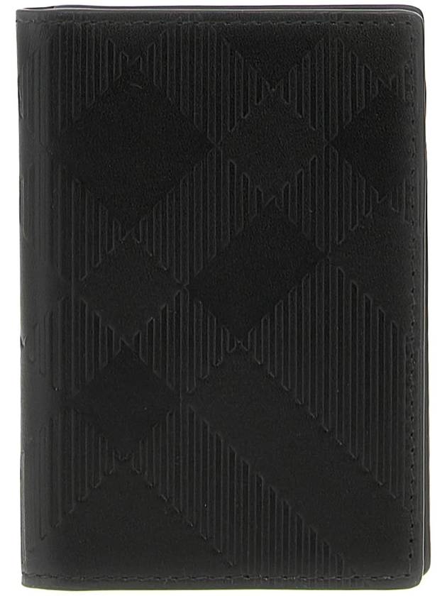 Check 2 Fold Card Wallet Black - BURBERRY - BALAAN 2