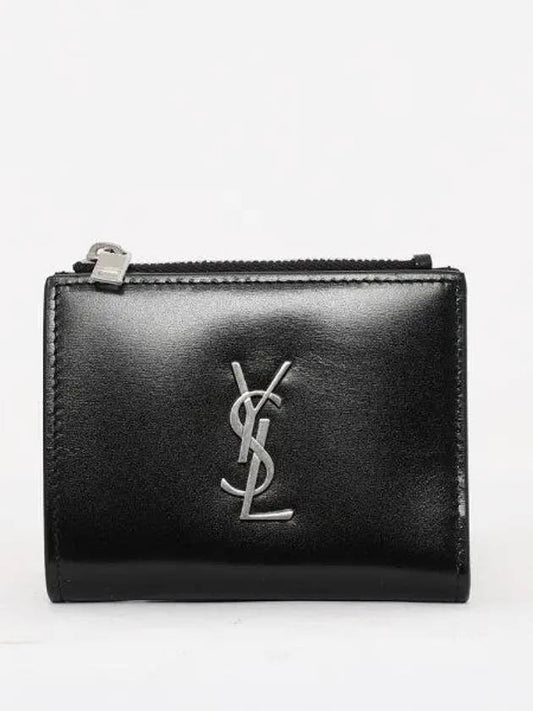 Monogram Half Wallet Black - SAINT LAURENT - BALAAN 2