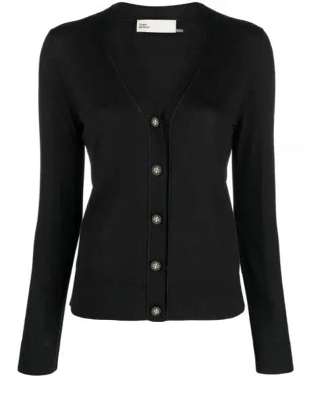 Simone Knit Cardigan Black - TORY BURCH - BALAAN 2