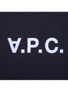 VPC Logo Organic Cotton Short Sleeve T-Shirt Navy - A.P.C. - BALAAN 4