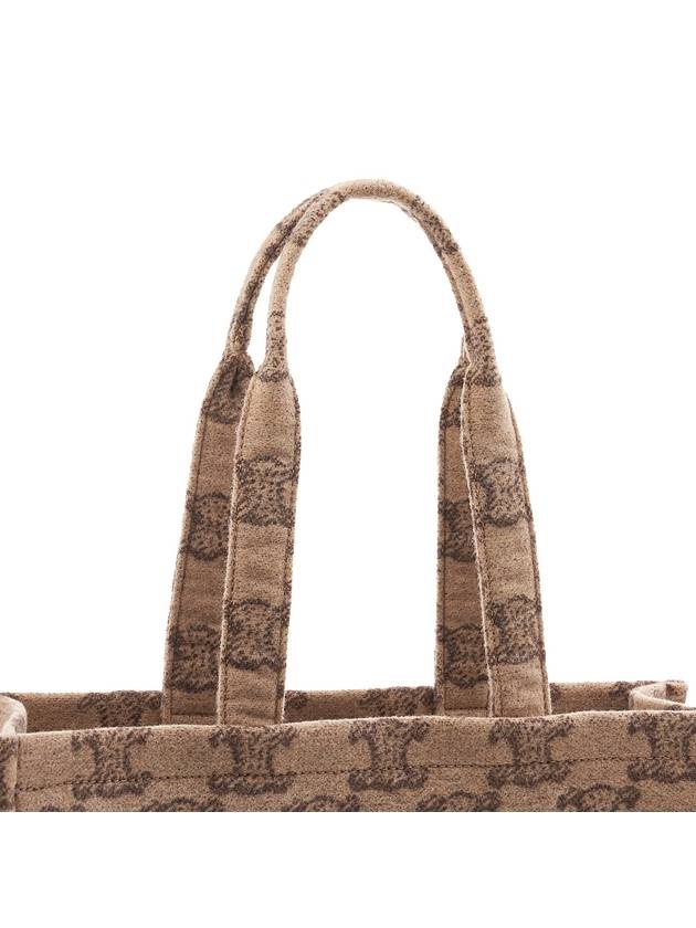 Textile Triomphe Large Cabas Thais Tote Bag Camel - CELINE - BALAAN 8