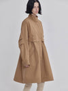 neck seat fastening seasonal detail field coat beige - LIE - BALAAN 2