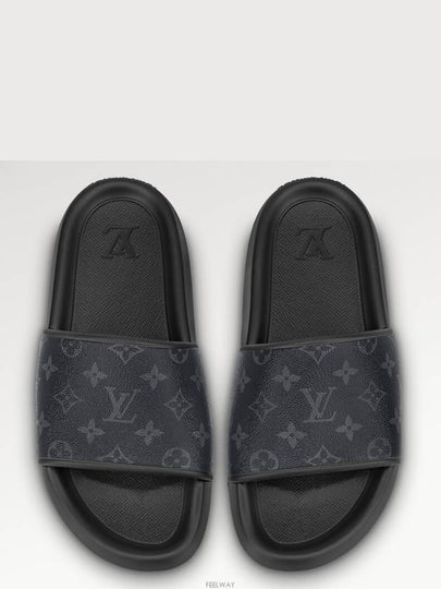 Waterfront Monogram Eclipse Mule Grey - LOUIS VUITTON - BALAAN 2