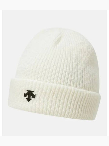 Seunghyeop Lee wearing sports basic beanie ivory SP323UKC90 - DESCENTE - BALAAN 1