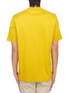 Metropolis Series Mercerized Jersey Logo Badge Short Sleeve T-Shirt Yellow - CP COMPANY - BALAAN 4