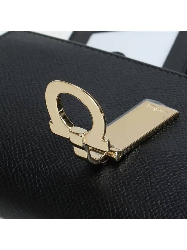 Gancini Continental Wallet Black - SALVATORE FERRAGAMO - BALAAN 8