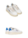 Medalist Goatskin Low Top Sneakers White Blue - AUTRY - BALAAN 6