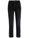 Niliane Slim Denim Jeans Black - ISABEL MARANT - BALAAN 2