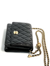 24K Classic Gold Ball WOC Black AP1450 Shoulder Bag - CHANEL - BALAAN 3