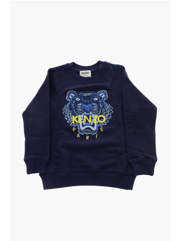 Kids Tiger Knit Top Navy - KENZO - BALAAN 1