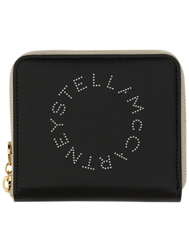 Stella Logo Zip Around Half Wallet Black - STELLA MCCARTNEY - BALAAN 2