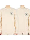 crew neck sweatshirt cream black SR CREWNECK CREAM BLACK - SPORTY & RICH - BALAAN 1