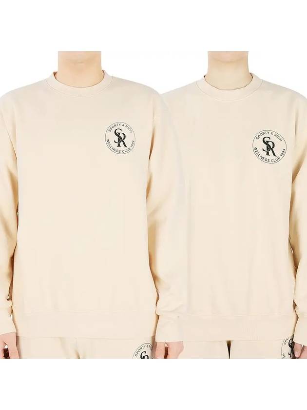 crew neck sweatshirt cream black SR CREWNECK CREAM BLACK - SPORTY & RICH - BALAAN 2