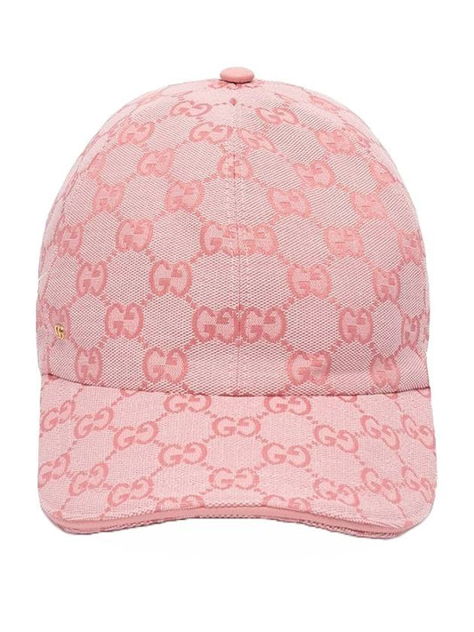 GG Canvas Ball Cap Pink - GUCCI - BALAAN 1