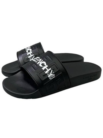 4G Lettering Slippers BH301J H17B - GIVENCHY - BALAAN 1