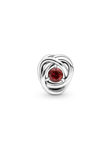 True Red Eternity Circle Bracelet Charm Silver Red - PANDORA - BALAAN 1