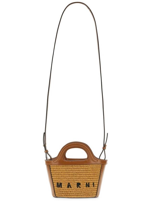 Rattan Micro Tropicalia Cross Bag Brown - MARNI - BALAAN 4