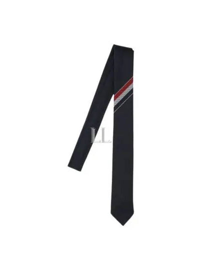 Three-Line Engineer Stripe Wool  Neck Tie Navy - THOM BROWNE - BALAAN 2