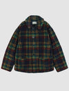 Drold Monsieur Tartan Check Fleece Coat CCT118PL015 NY - DROLE DE MONSIEUR - BALAAN 1