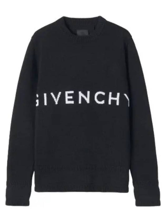 logo knit black - GIVENCHY - BALAAN 1