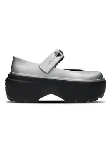 Stomp Metallic Mary Jane Silver - CROCS - BALAAN 1