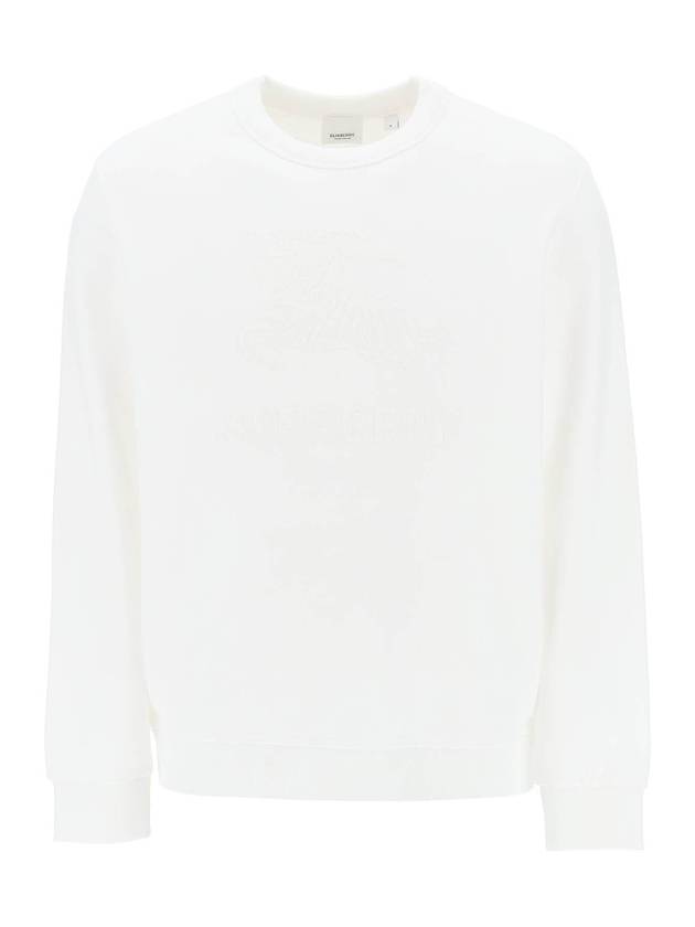 EKD Cotton Sweatshirt White - BURBERRY - BALAAN 1