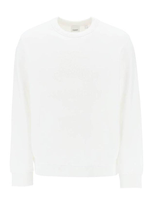 EKD Cotton Sweatshirt White - BURBERRY - BALAAN 1