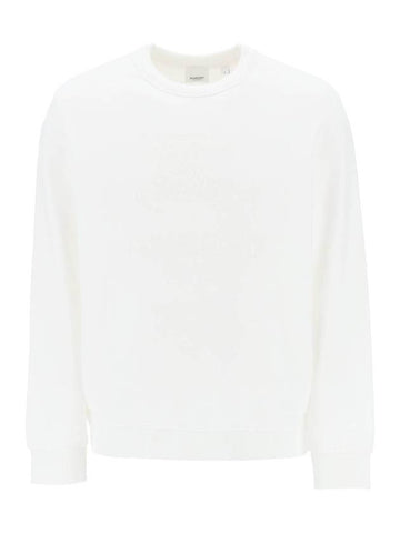 EKD Cotton Sweatshirt White - BURBERRY - BALAAN 1