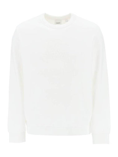 EKD Cotton Sweatshirt White - BURBERRY - BALAAN 1