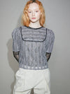 Arles Layer Lace Blouse Grey - SORRY TOO MUCH LOVE - BALAAN 5