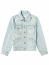 Trucker Denim Jacket Blue - AMI - BALAAN 2