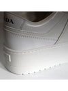 Downtown Bold Leather Low Top Sneakers White - PRADA - BALAAN 11